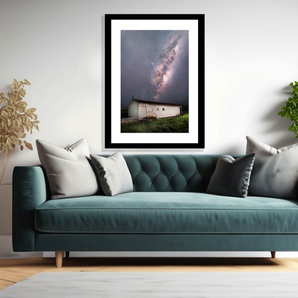 Old Shearing Shed Nightscape Print