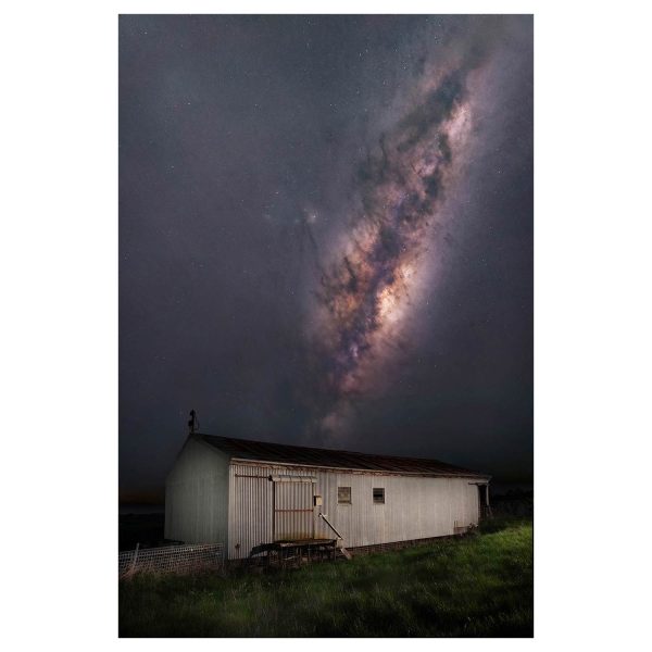 Old Shearing Shed Nightscape Print